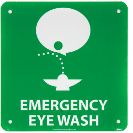 Graphic Facility Signs - Emergency Eye Wash - Plastic 7x7 S50R