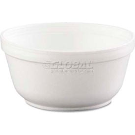 Dart® DCC12B32Insulated  Foam Bowls 12 oz White 1000/Carton DCC 12B32