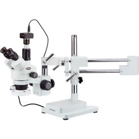 AmScope SM-4TZ-FRL-10M 3.5X-90X Inspection Zoom Stereo Microscope with 10MP USB Camera SM-4TZ-FRL-10M