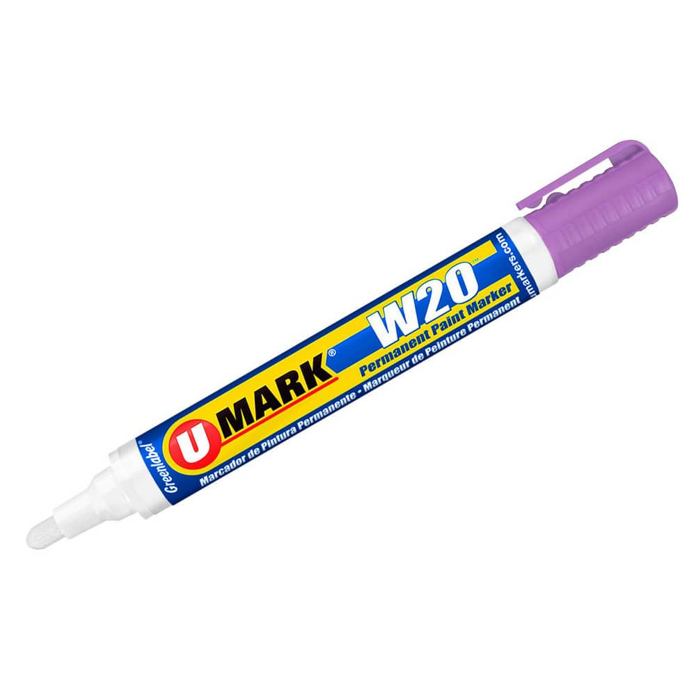 Markers & Paintsticks, Marker Type: Liquid Paint Marker, Tip Shape: Bullet, Chisel, Color: Violet, Ink Type: Xylene-free, Water Base, Fade Resistant MPN:10862