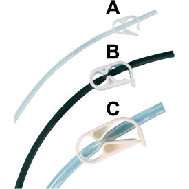 Bel-Art F18228-0000 Acetal Mid-Range Plastic Tubing Clamps For Tubing 1/8