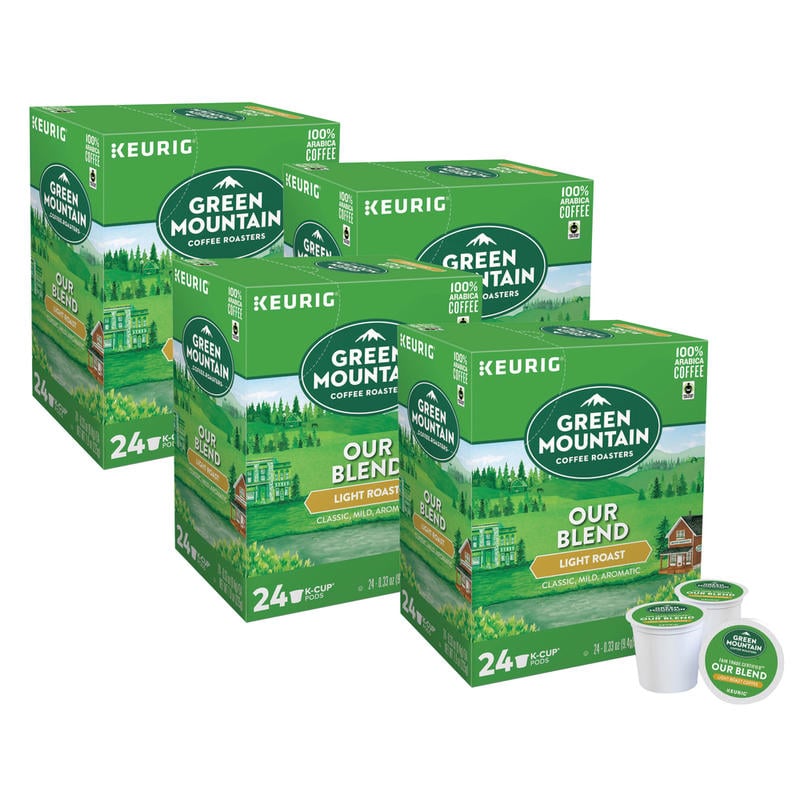 Green Mountain Coffee Single-Serve Coffee K-Cup, Our Blend, Carton Of 96, 4 x 24 Per Box MPN:6732CT