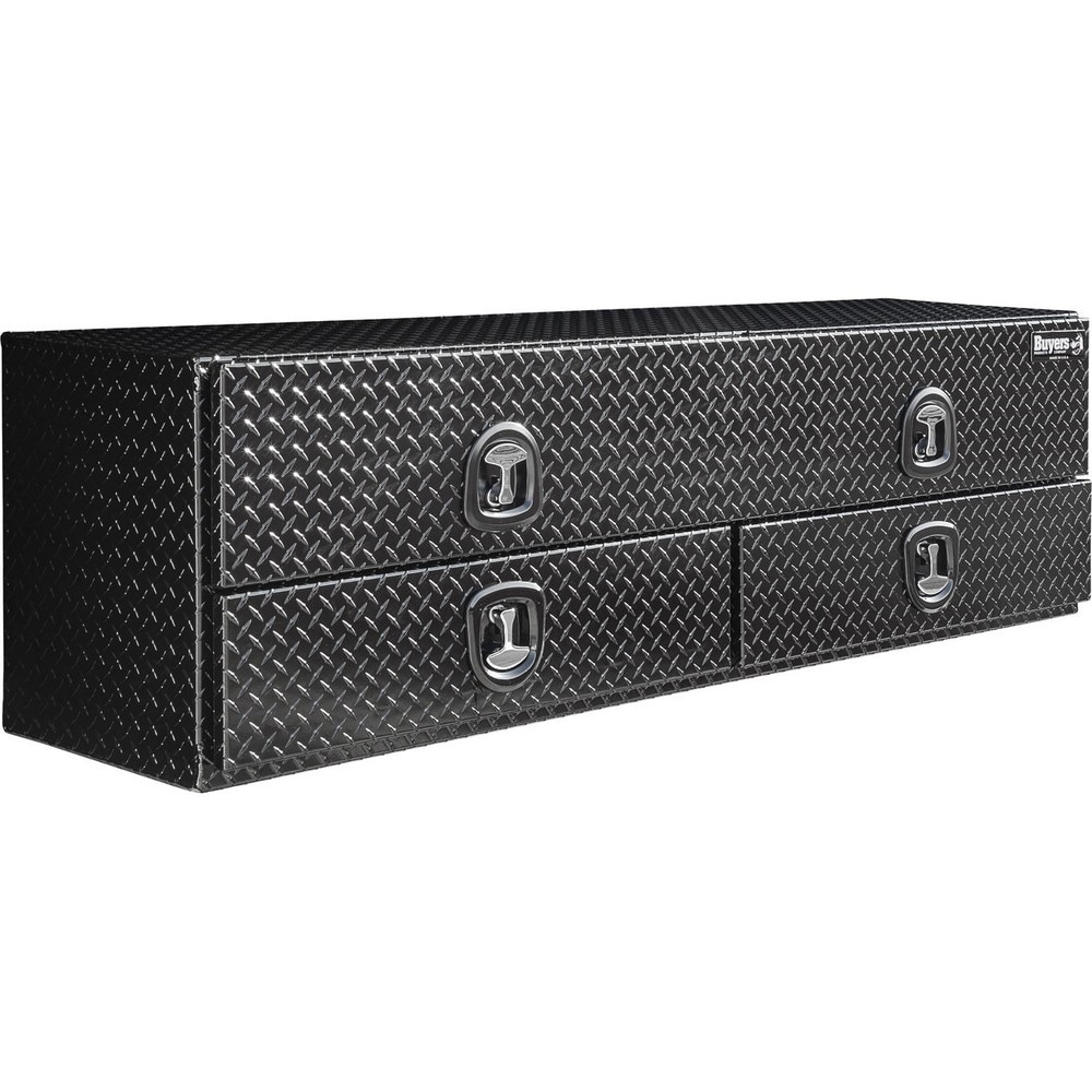 Truck Tool Storage Units, Type: Contractor Box , For Use With: Trucks , Storage Capacity (Cu. Ft.): 15.75 , Color: Diamond Black , Material: Aluminum  MPN:1721678