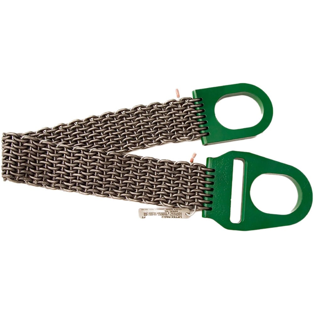 Wire Mesh Slings, Sling Type: Wire Mesh Choker , Sling Material: Steel , Sling Length (Feet): 30 , Mesh Length (Feet): 28.1 , Mesh Width (Inch): 6  MPN:PAC8C/HDX30