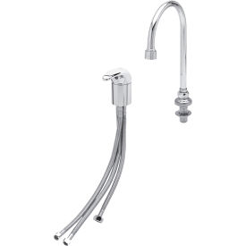 T&S® B-2742 Single Lever Side Mount Faucet With Swivel/Ridgid Gooseneck 2.2 GPM Chrome B-2742