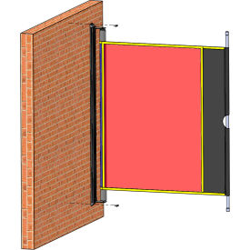 Shaver Industries RollTect™ Retractable Weld Screen - 5.5' x 20' Semi Orange Weld Shade RWS9000-O