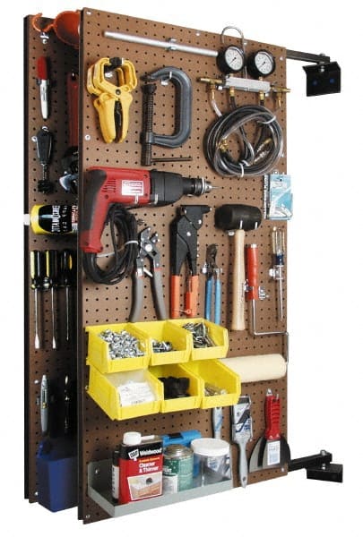 Pegboard Swing Panel Storage System: 24 x 48