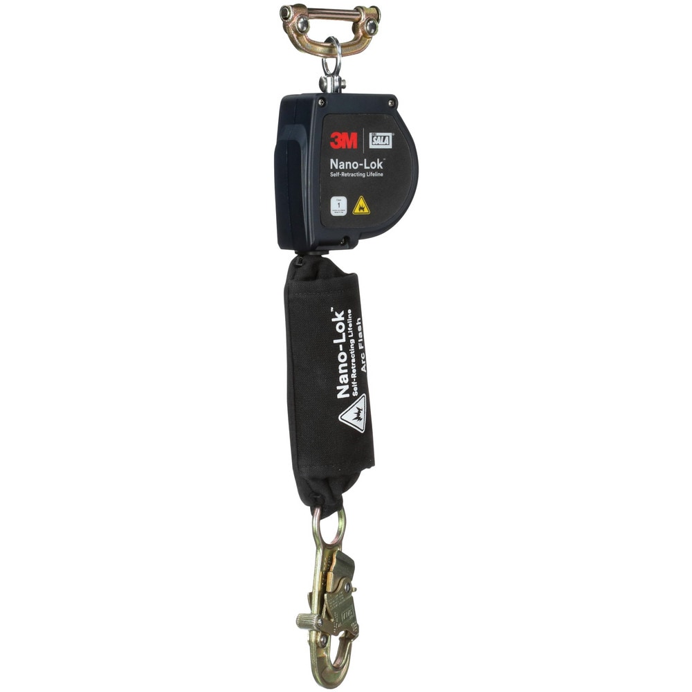 Self-Retracting Lanyards, Lifelines & Fall Limiters, Length (Feet): 8.000 , Housing Material: Thermoplastic , Unit Connector: Single Pin Connector  MPN:7012818551