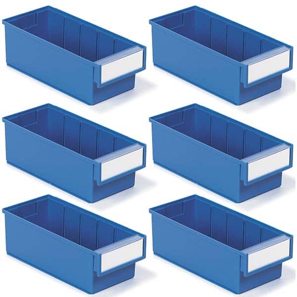 Plastic Hopper Shelf Bin: Blue MPN:SBS6-3015-6