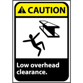 Caution Sign 14x10 Aluminum - Low Overhead Clearance CGA31AB