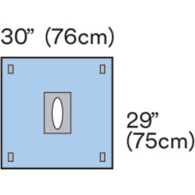 3M™ Steri-Drape Adhesive Aperture Drape 29