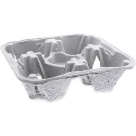 Pactiv Evergreen™ EarthChoice 4 Cup Carrier w/ Food Tray Natural Pack of 300 M510032