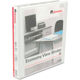 Universal® Round Ring Economy Vinyl View Binder 1