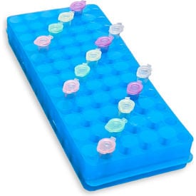 MTC™ Bio Reversible Racks For 1.5/2.0 ml or 0.5 ml Tubes 60 Place Blue 5 Pack R1090-B