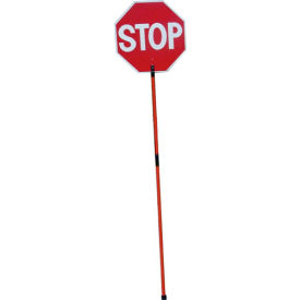 NMC PS6 Paddle Sign Stop/Slow Telescoping Handle PS6