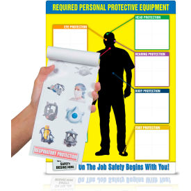 Accuform PPE248 PPE-ID™ Customizable PPE Poster and Stickers 24