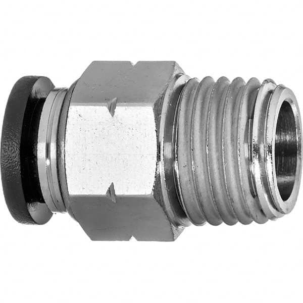 Push-to-Connect Tube Fitting: Connector, 1/4