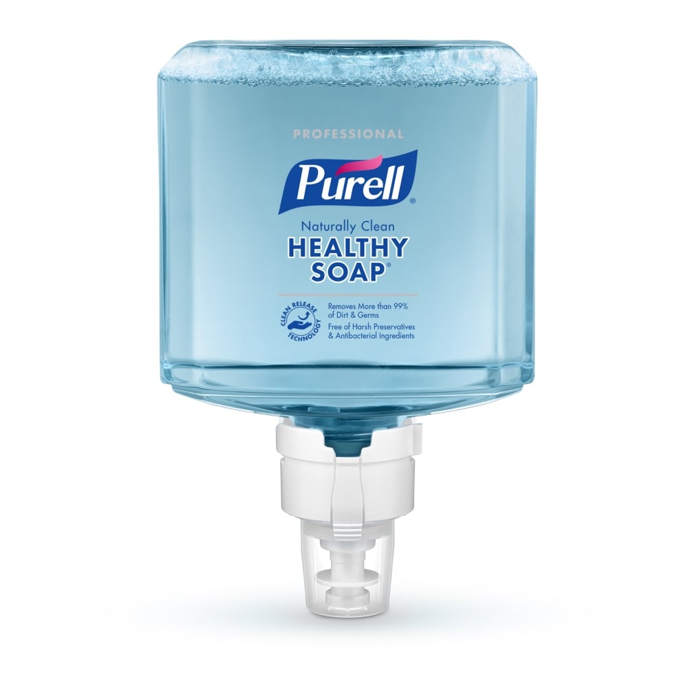 PURELL Brand Naturally Clean HEALTHY SOAP Foam ES8 Refill, Fragrance Free, 40.6 Oz Bottle (Min Order Qty 2) MPN:PGC74795WUOM