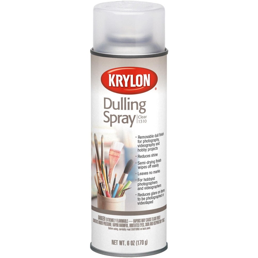 Spray Paint: Clear, Flat, 11 oz Net Fill, Acrylic Coating MPN:K01310007