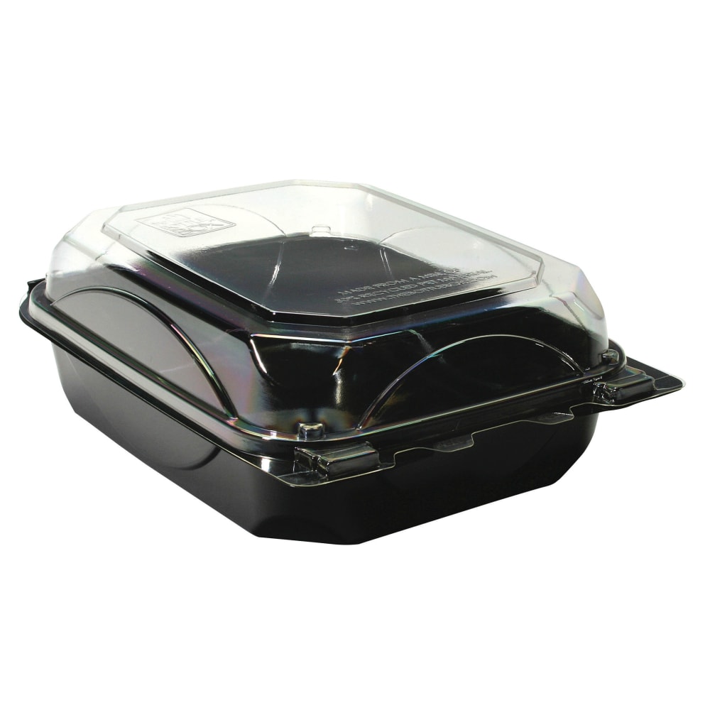 The Bottle Box Food Containers, 6in x 8in, Black/Clear, Pack Of 250 MPN:COX68BBBK