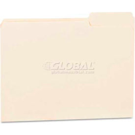 Universal® File Folders 1/3 Cut Third Position One-Ply Top Tab Letter Manila 100/Box 12123*****##*