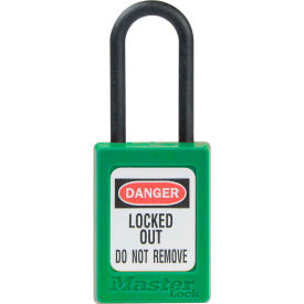 Master Lock® Thermoplastic Dialectric Zenex™ S32GRN Safety Padlock 1-3/8