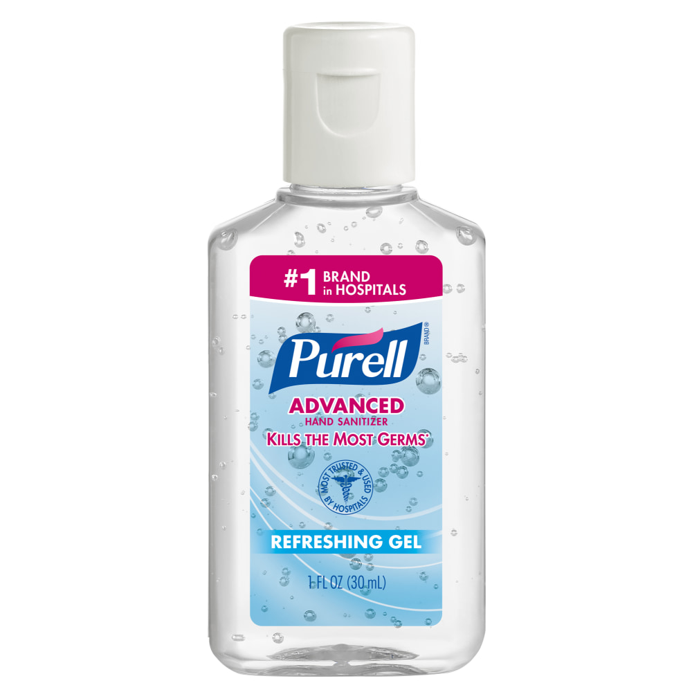 Purell Advanced Hand Sanitizer Gel, 1 Oz Flip-Cap Bottles, Case Of 250 MPN:3901-2C-250DUP