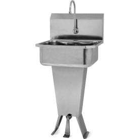 Sani-Lav® 5011 Floor Mount Sink With Single Foot Pedal Valve 1501