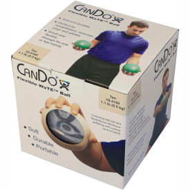 CanDo® WaTE™ Hand-held Weighted Ball Tan 0.5 kg/1.1 lb. 10-3160