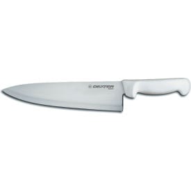 Dexter Russell 31602 - Wide Cook's Knife High Carbon Steel Stamped White Handle 10