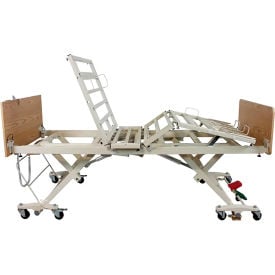 Dynarex DB300 Bariatric 5 Function Long Term Care Low Bed Expands to 48