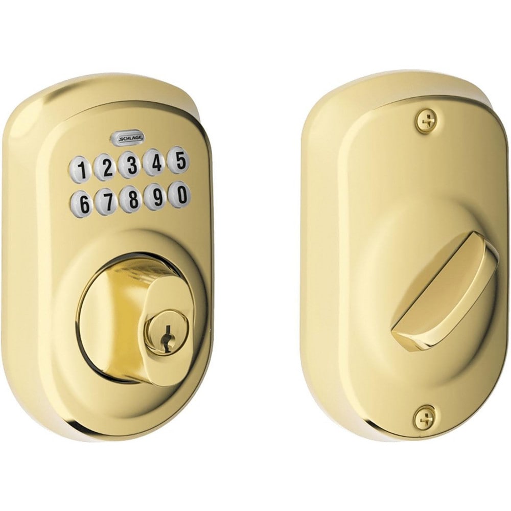 Deadbolts, Deadbolt Type: Deadbolt , Lock Type: Single Cylinder , Key Type: Key Codeable , Mount Type: Surface , Material: Metal  MPN:BE365 PLY 505 K