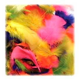 Chenille Kraft® Bright Hues Feather Assortment 325 Pieces/Pack 4502