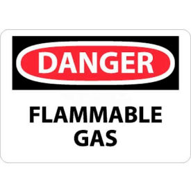 NMC D276RB OSHA Sign Danger Flammable Gas 10