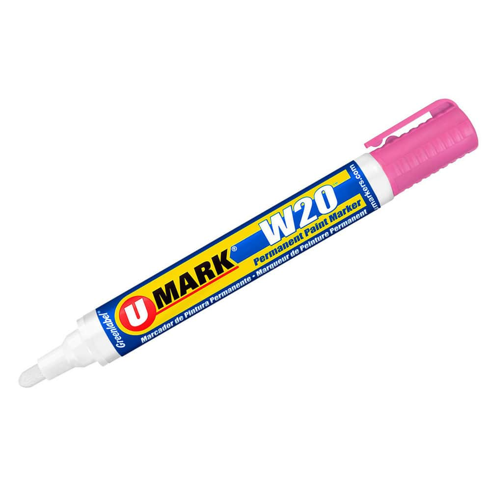 Markers & Paintsticks, Marker Type: Liquid Paint Marker, Tip Shape: Bullet, Chisel, Color: Pink, Ink Type: Xylene-free, Water Base, Fade Resistant MPN:10861