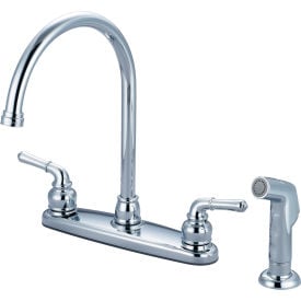 Olympia Accent K-5342 Two Handle Kitchen Faucet with Spray Polished Chrome K-5342