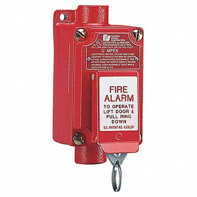 Fire Alarm Pull Station Red MPN:MPEX