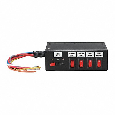 Switch Box w/Slide Switch 12V 7 Terminal MPN:SW400SS-B