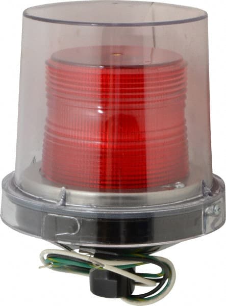 Strobe Light: Red, Pipe Mount, 120VAC MPN:225XST-120R