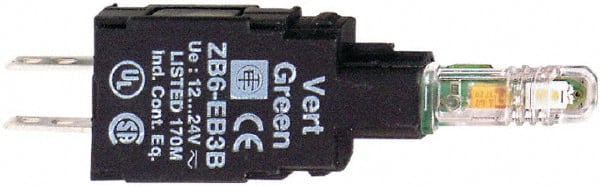 48-120 VAC Green Lens LED Indicating Light MPN:ZB6EG3B