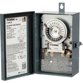 NSI TORK® 1103B-O 24 Hour Time Switch 40A 120V DPST Indoor/Outdoor Metal Enclosure 1103B-O