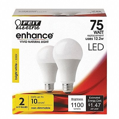 LEDBulb 1100lm 12.2W 120VAC 4-1/2 L PK2 MPN:OM75/930CA10K/2