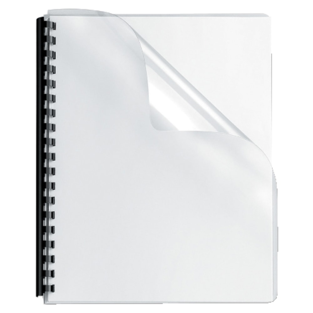 Fellowes Clear Presentation Binding Covers, 8 3/4in x 11 1/4in, PVC 8mil, Pack Of 100 (Min Order Qty 3) MPN:52311