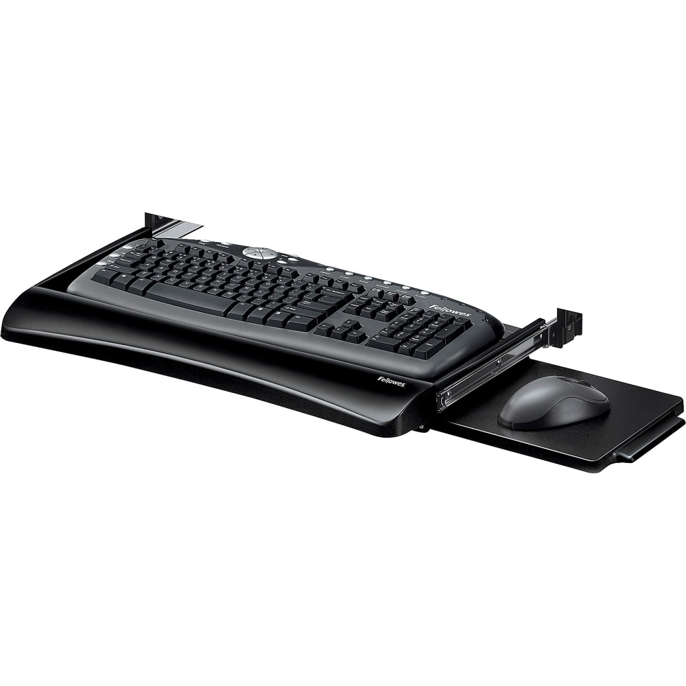 Fellowes Office Suites Underdesk Keyboard Tray, Black/Silver (Min Order Qty 2) MPN:9140303