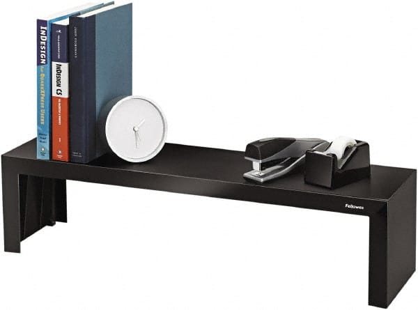 Desktop Kits, Organizer Type: Desk Shelf , Color: Black , Material: Plastic , Overall Depth: 7in , Overall Width: 26in  MPN:FEL8038801