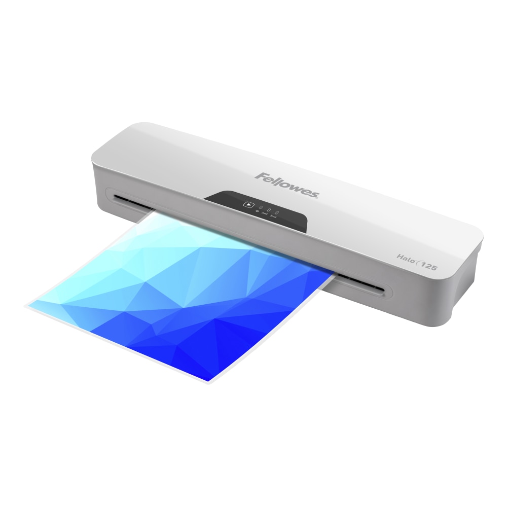 Fellowes Halo 125 Thermal  Laminator With 25 ImageLast Pouches, 12-1/2in Width, White MPN:5753101