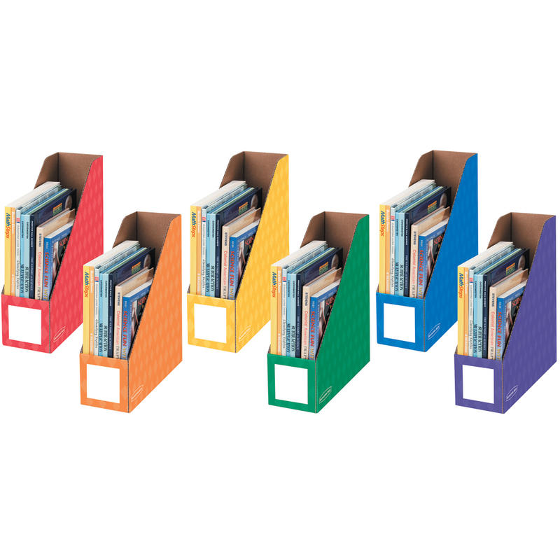 Bankers Box Magazine Holders, 11inH x 12 1/4inW x 4inD, Assorted Colors, Pack Of 6 (Min Order Qty 3) MPN:3381901