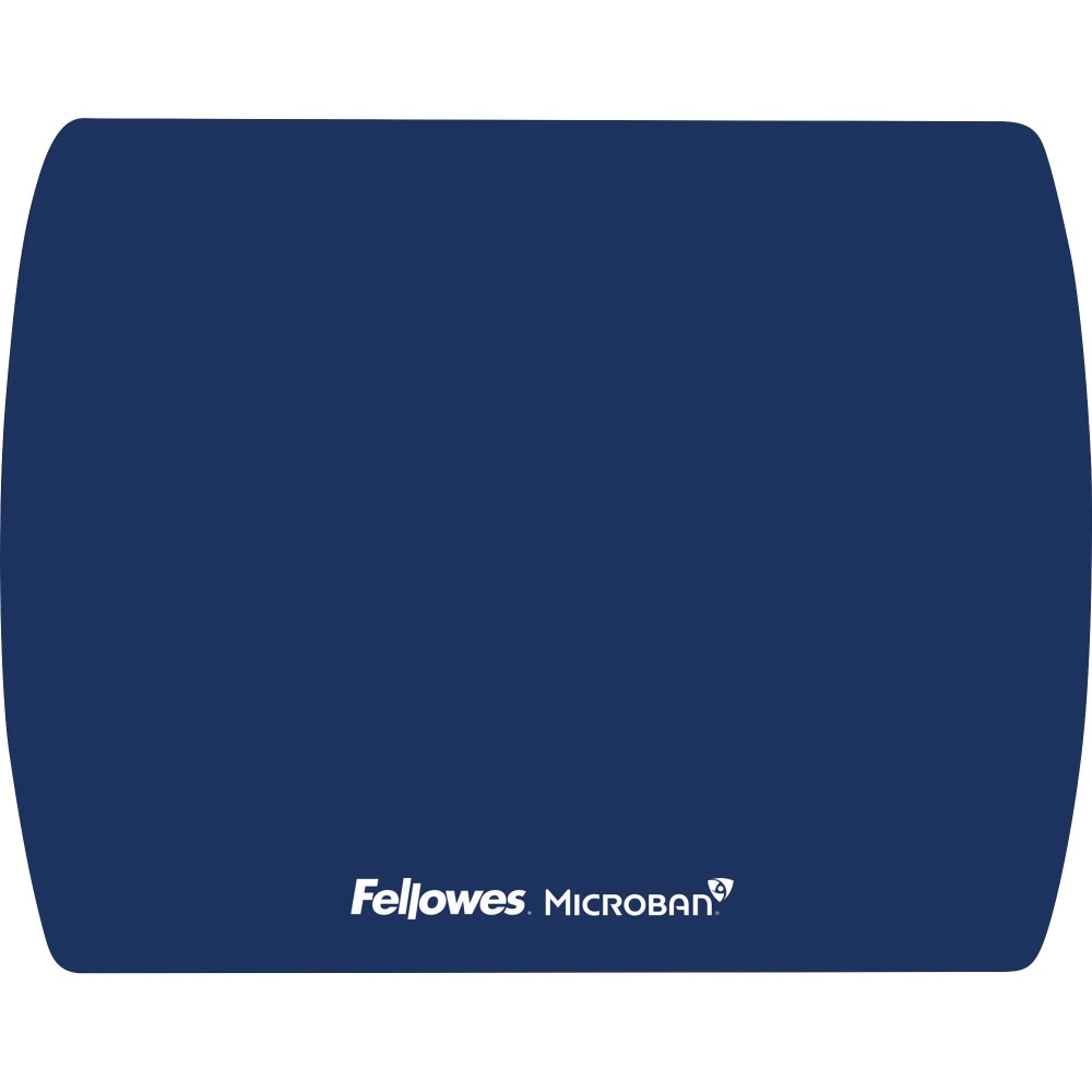 Fellowes Microban Ultra Thin Mouse Pad - Blue - 7in x 9in x 0.1in Dimension - Blue (Min Order Qty 8) MPN:5908001