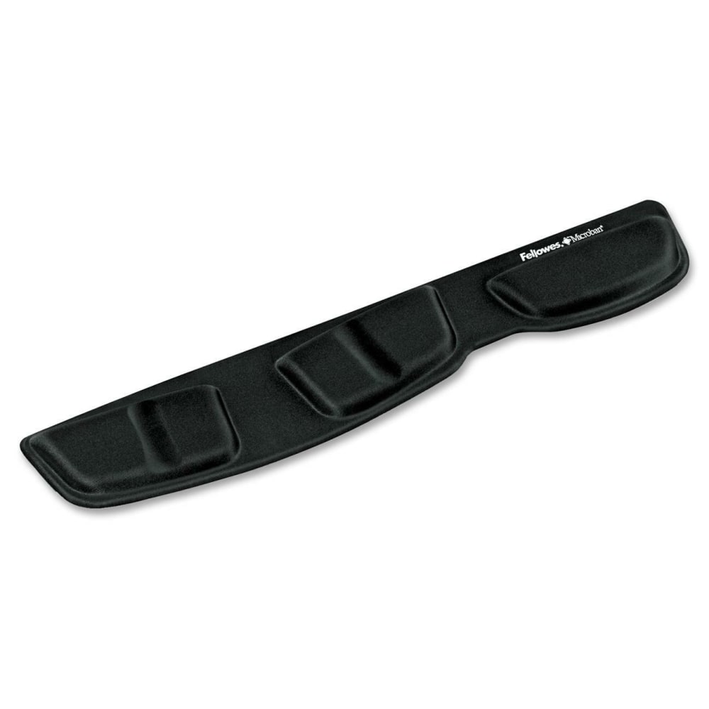 Fellowes Keyboard Palm Support with Microban Protection - 0.6in x 18.3in x 3.4in Dimension - Black - Memory Foam, Jersey Cover (Min Order Qty 3) MPN:9182801