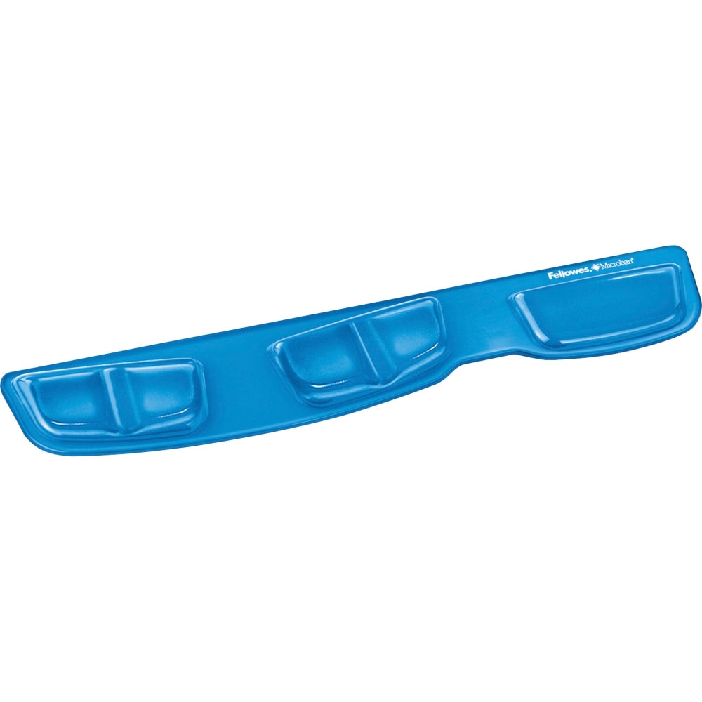 Fellowes Health-V Gel Palm Support with Microban, 0.63in H x 18.25in W x 3.38in D, Blue (Min Order Qty 3) MPN:9183101